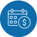 Calendar and Money Icon