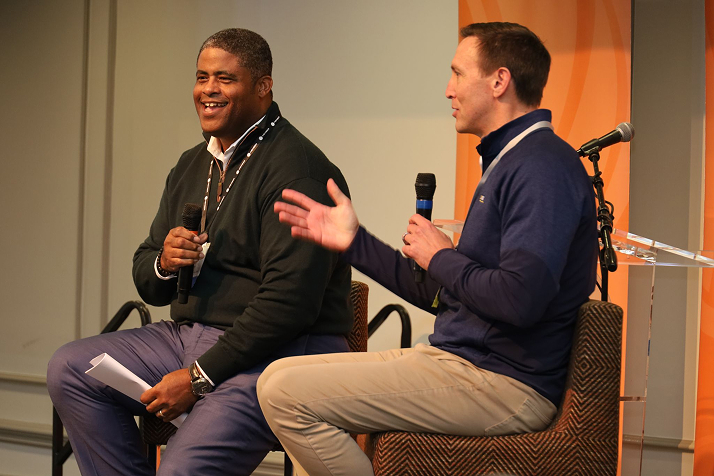 Couple of speakers at VACEOs event