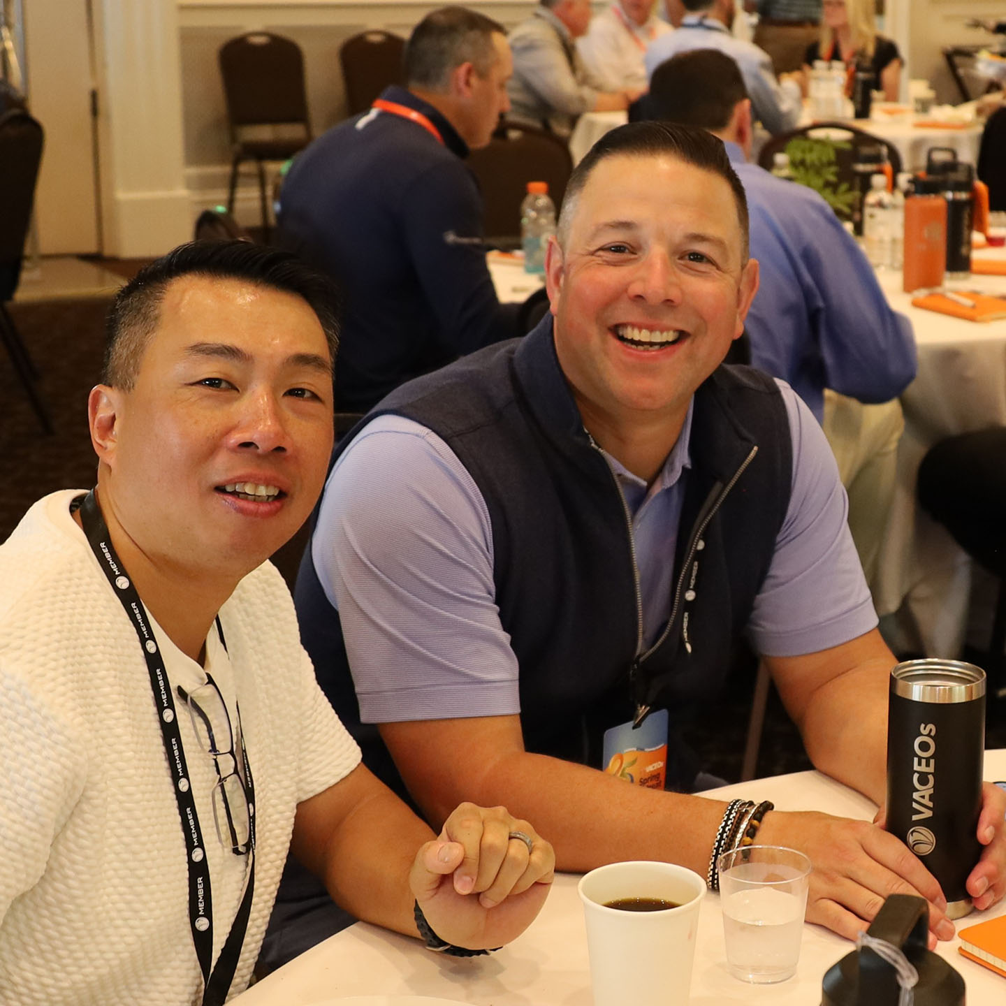 two CEOs at VACEOs event