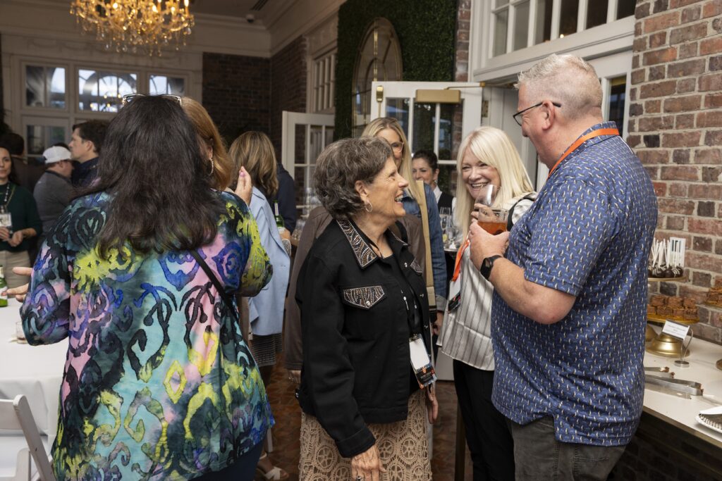 VACEOs members and sponsors discussing business challenges during a CEO peer group event